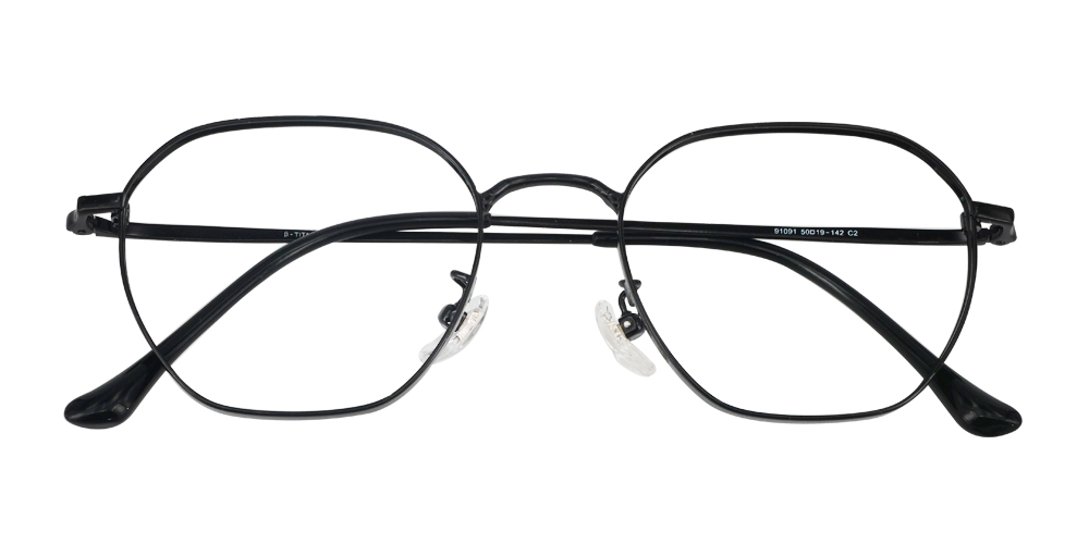 91091 Titanium Glasses Black